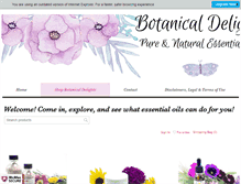 Tablet Screenshot of botanicaldelights.com